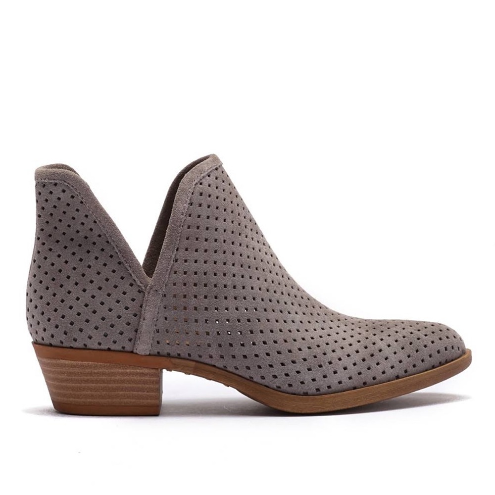 🍀LUCKY BRAND Brooklin Perforated Suede Bootie